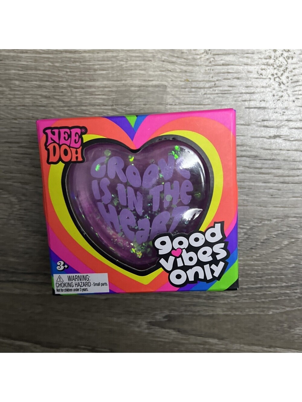 NeeDoh GOOD VIBES ONLY 💜 - PURPLE HEART - SEALED / BRAND NEW / AUTHENTIC‼️